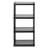 Gracious Living 4 Shelf Fixed Height Solid Light Duty Home Storage Unit