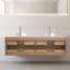 Meuble-lavabo mural 84 po avec comptoir en pierre de quartz et lavabo vasque Skyward-1722791775