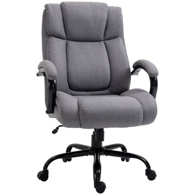 Fauteuil de direction haut et grand à haut dossier 484 lb avec siège large
