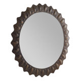 Greenly Round Iron Mirror