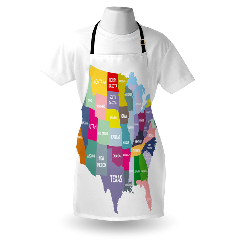 Multicolore, tablier East Urban Home Map