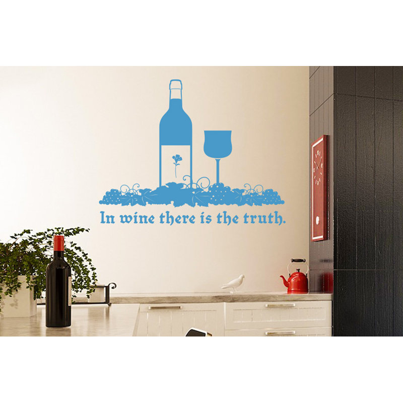 Food & Beverage Wall Decal, Blue, Large