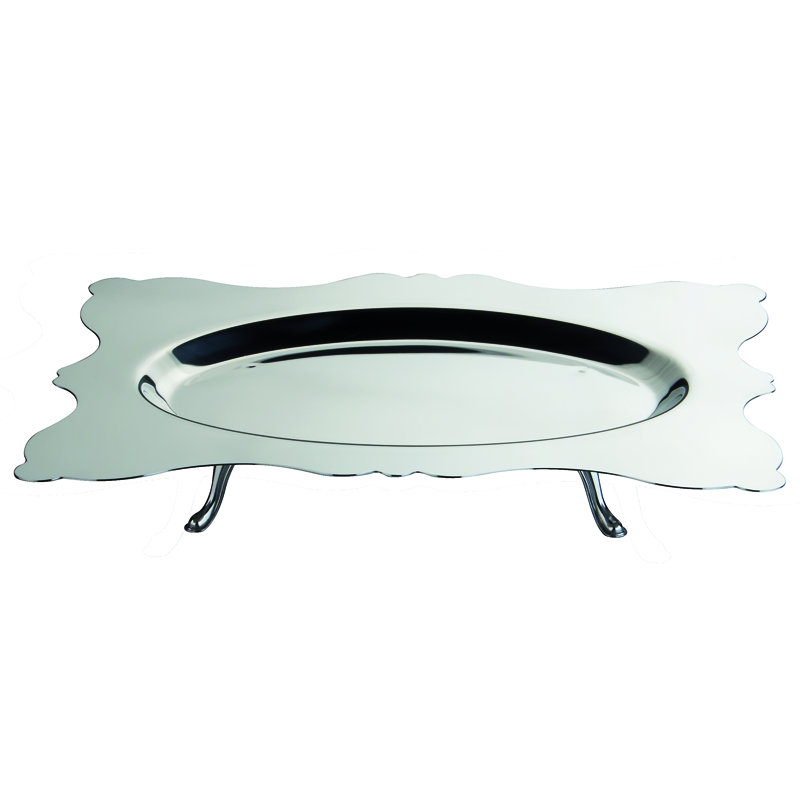 Dolce Vita Stainless Steel Decorative Tray, 13.6" H x 18.8" W x 13.6" D