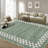 Scalloped Area Rugs Modern Bordered Accent Carpet,Non-Slip Floor Cover,Stain-Resistant Indoor Mat for Bedroom,Kitchen,Living Room-620051059-620051066