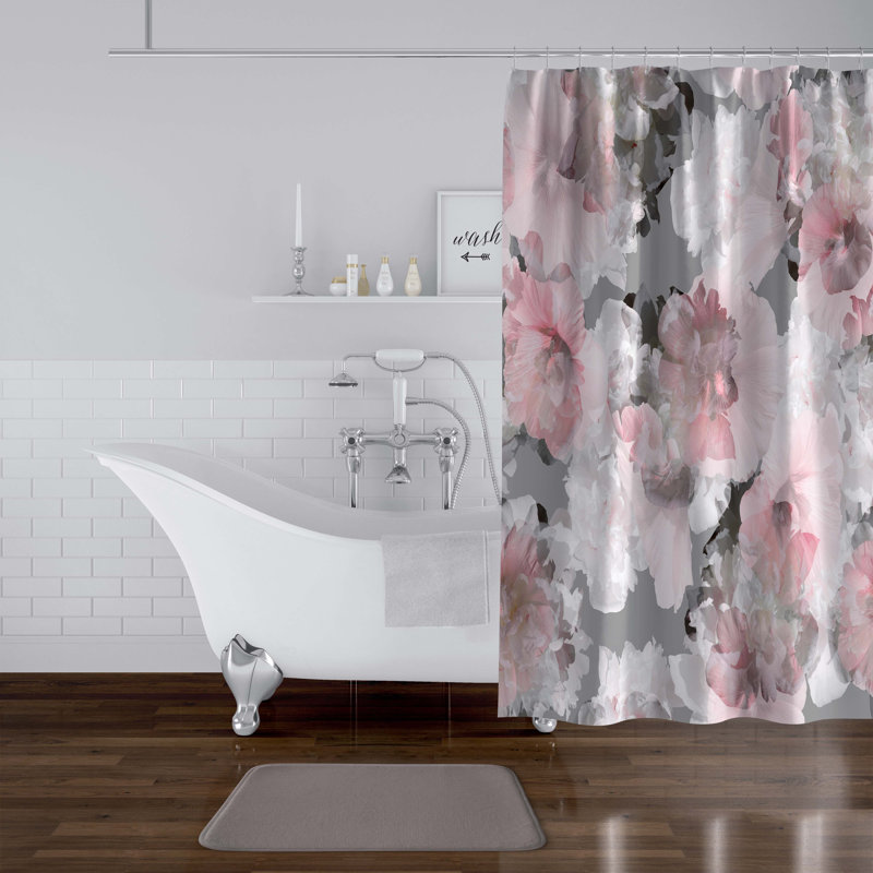 Rideau de douche simple Peaslee, H 90 po x l 70 po