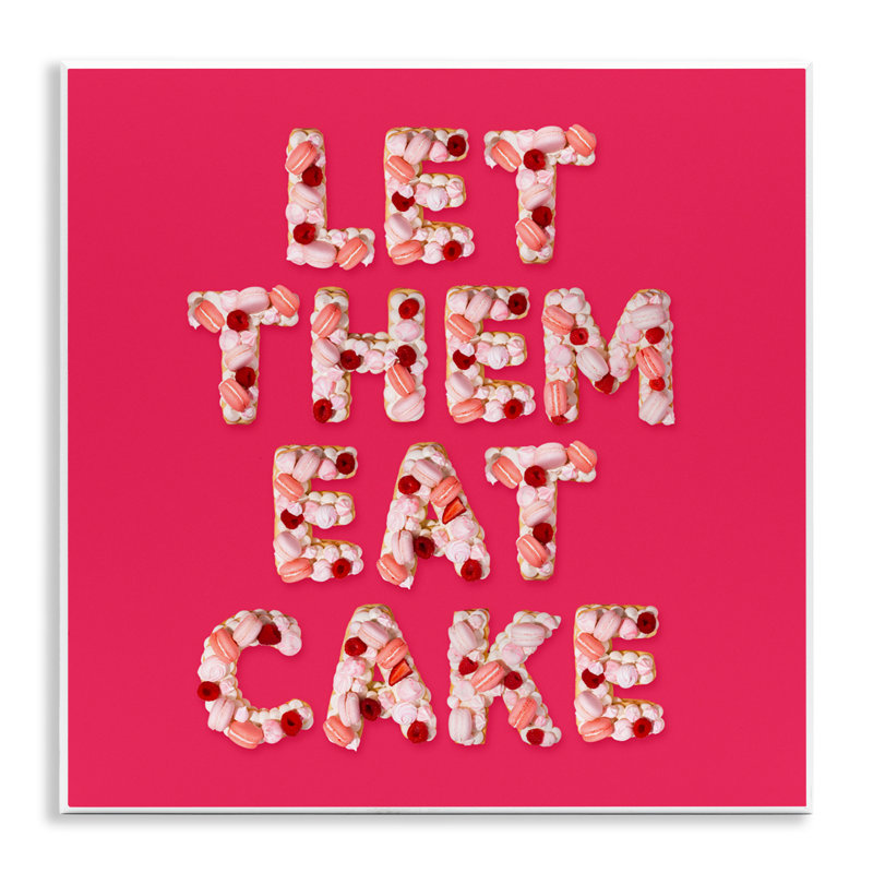 Let Them Eat Cake Wall Plaque, design by LISH Creative
