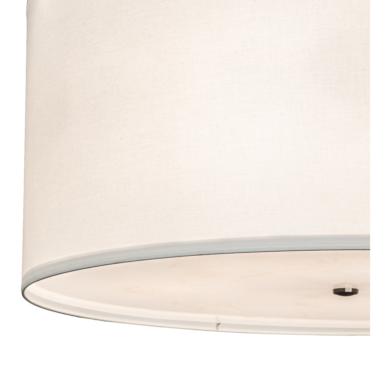 Cilindro Textrene Fabric Flush Mount