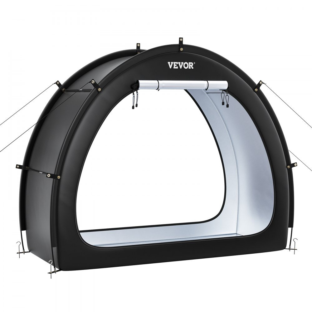 Outdoor Bike Storage Tent Fan-Shaped Waterproof Bike Tent for 5+ Bikes