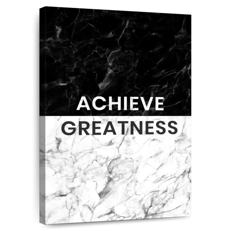 Tergel Achieve Greatness Typography, 36" H x 24" W
