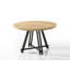 Tiziano 47" Round Dining Table With Metal Base