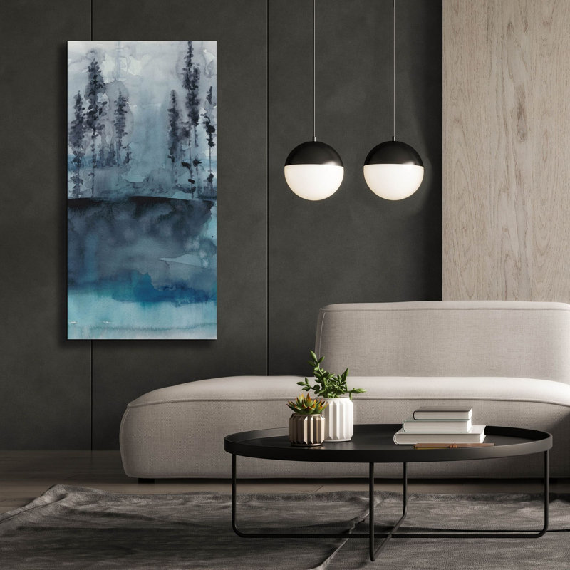  «Winter Woods 1» par Chariklia Zarris, art mural sur toile, 30 po x 60 po