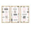 "Pink and Grey Pastel Rectangles I", 3 pièces, cadre flottant, impression sur toile-1541070379-1541070383