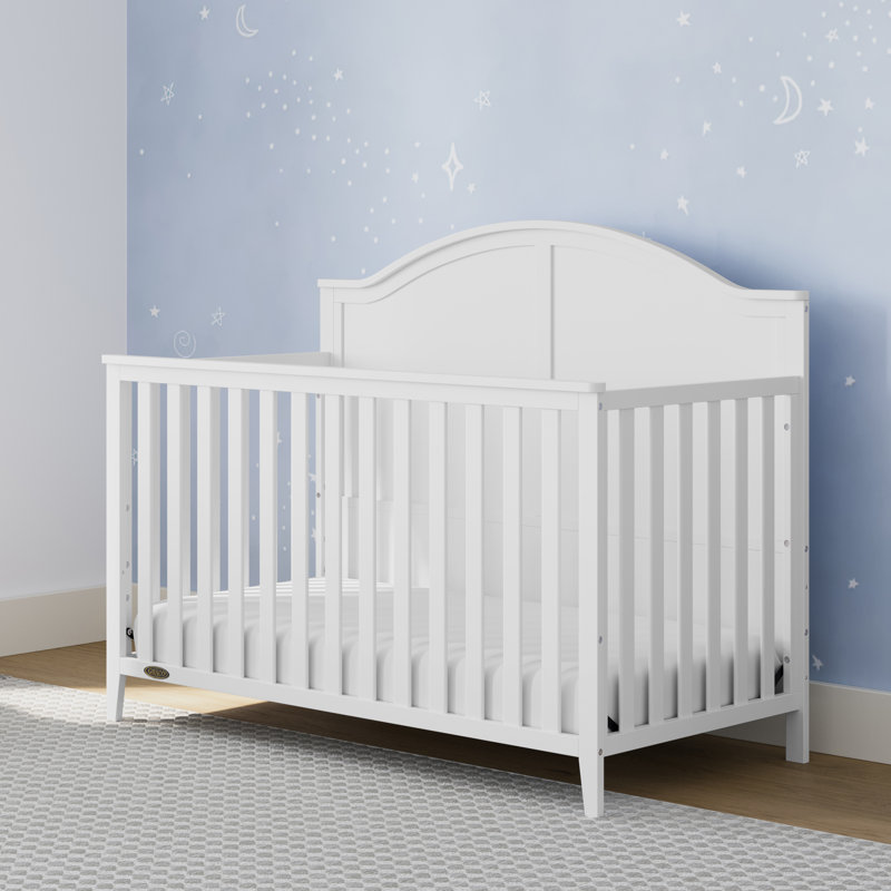 Lit de bébé convertible 5-en-1 Graco Wilfred, Blanc, Lit à barreaux