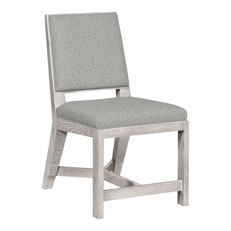 Thom Filicia Home Upholstered Back Side Chair, Tarbee Dove, Dove Gray