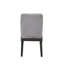 Ensemble de 2 chaises d'appoint Madan en lin gris clair et chêne gris
