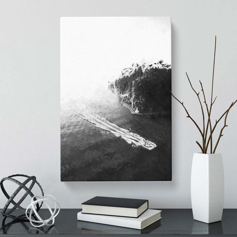 Speedboat In Vancouver Canada - Wrapped Canvas Painting, 60cm H x 40cm W x 3cm D