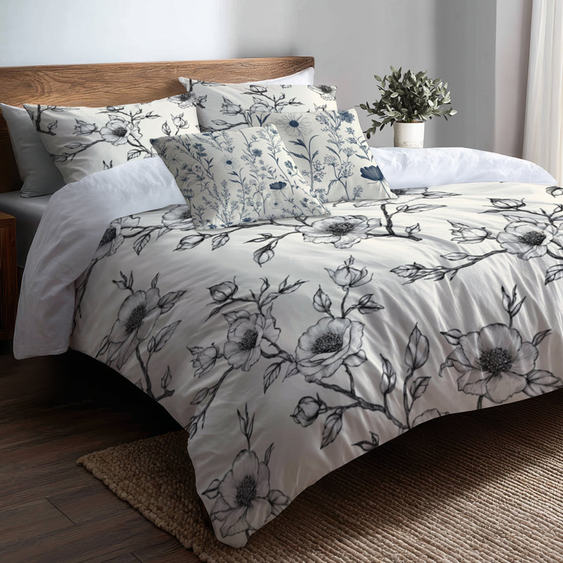 Ensemble de housse de couette et coussin Modern, Housse de couette grand + 4 pièces supplémentair