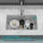 Durable Fireclay Kitchen Sink, Classic White Ceramic, Timeless Design For Spacious Kitchens