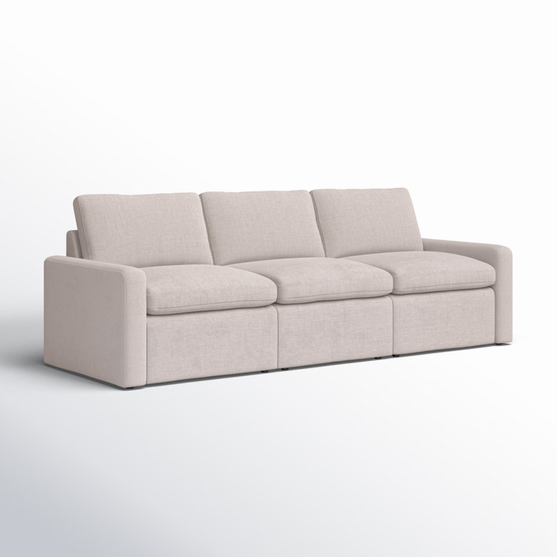 Tillery 111" Upholstered Power Reclining Sofa, Laken Stone Performance Weave