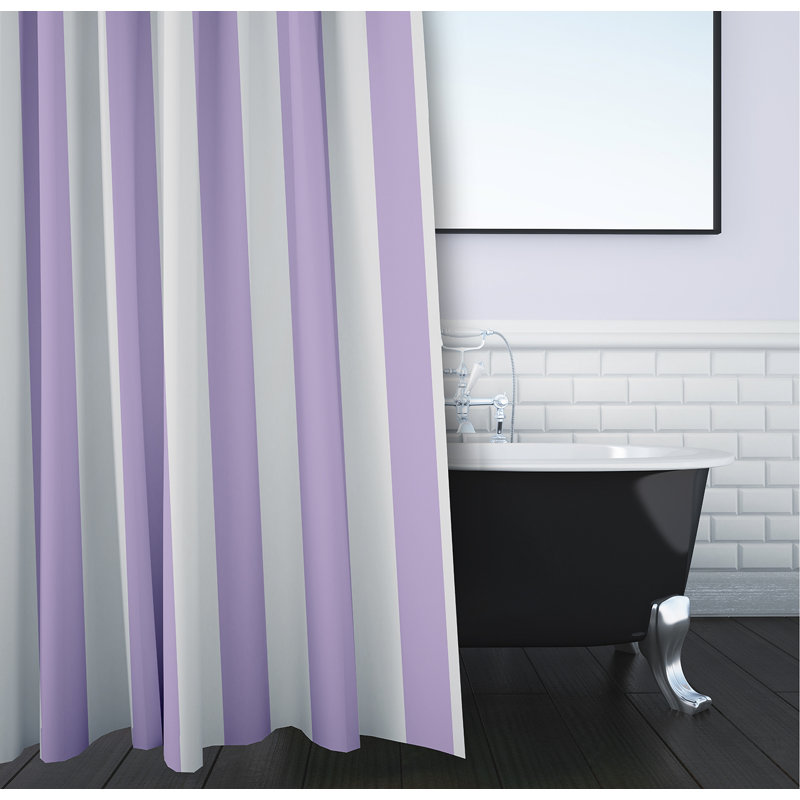Rideau de douche simple, Paloma / lilas