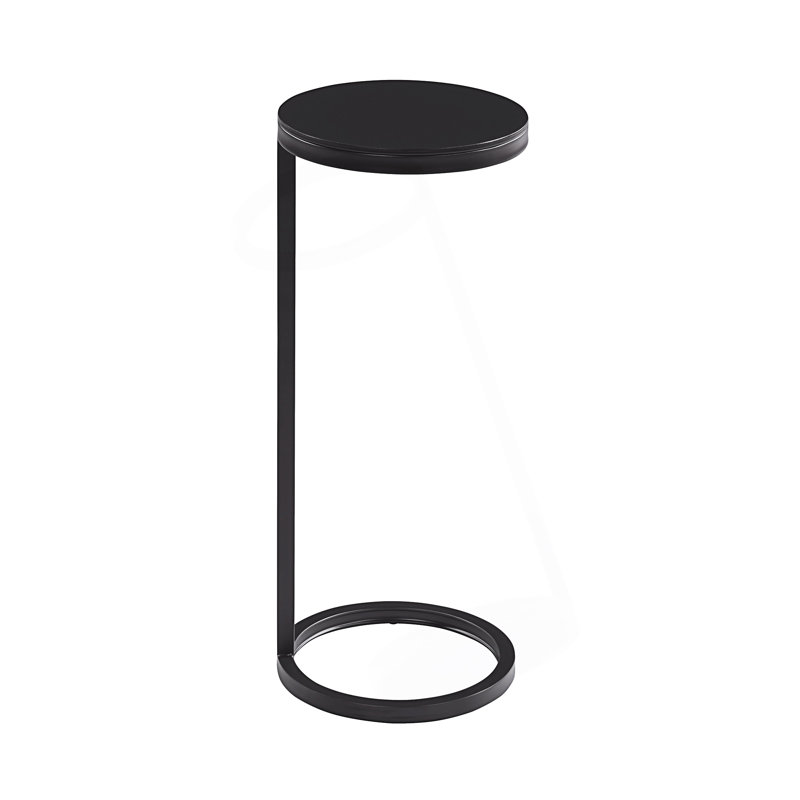 Table d'appoint ronde en métal
