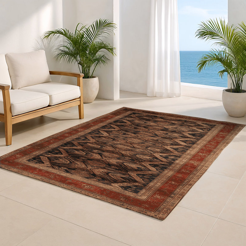 Tapis intérieur et extérieur ArtDeco, Rectangulaire 2 pi x 3 pi