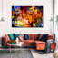 Impression abstraite sur toile de verre coloré-831718676