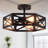 Bonnyrigg 3-Light Geometric Cage Flush Mount Light-1009442264