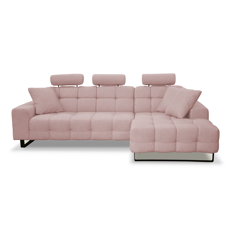 4 Seater Corner Sofa, Right Hand Facing, Blush