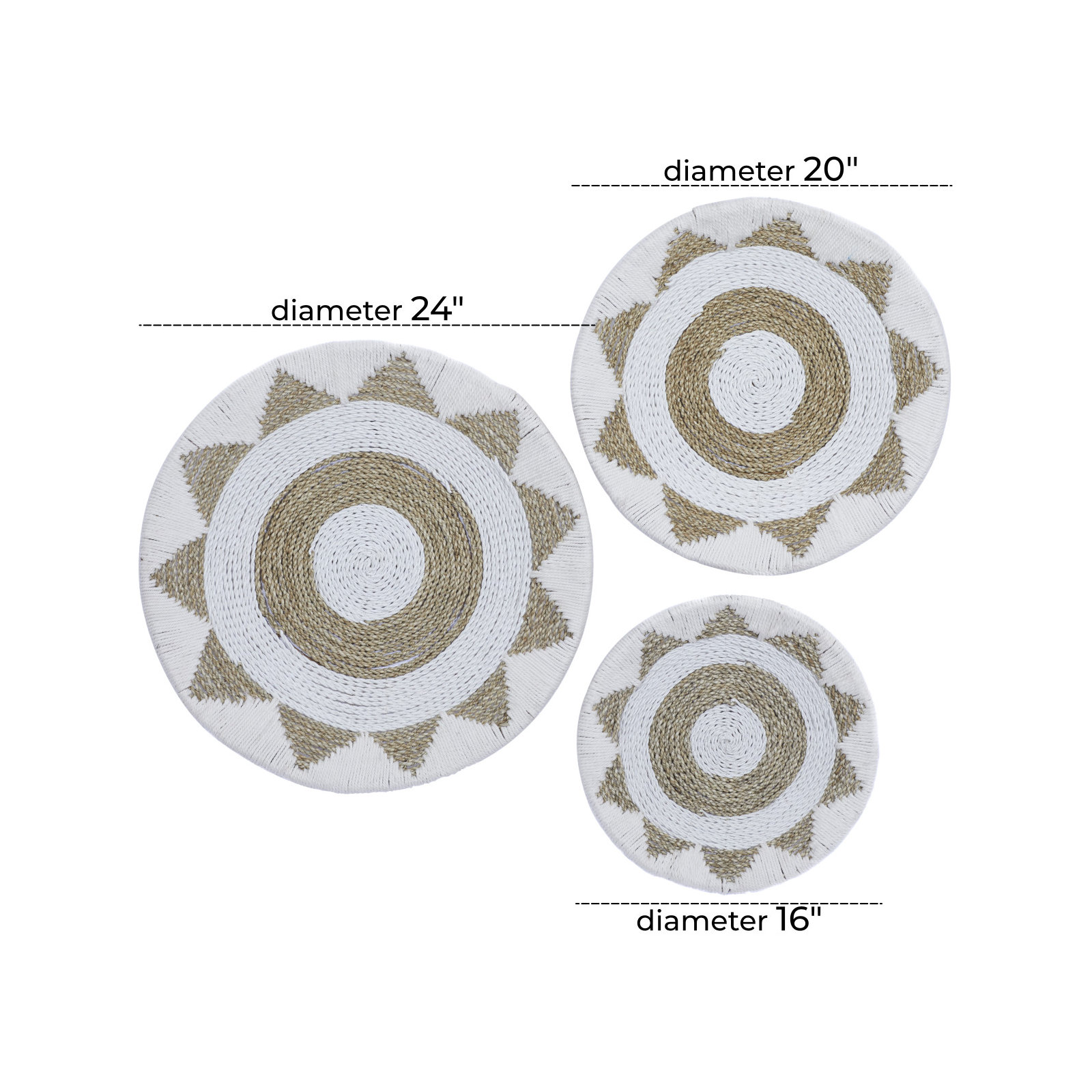 Fabric Wall Decor, White