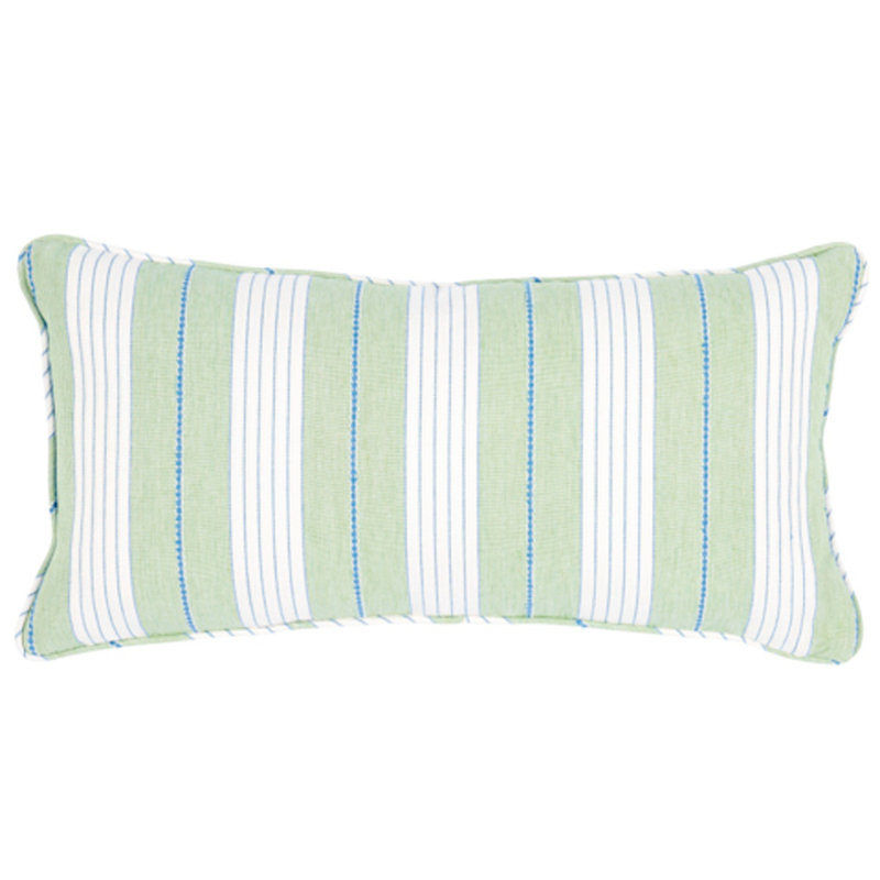 Audrey Lumbar Pillow Cover & Insert, Green
