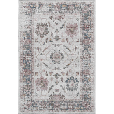Premium Machine Washable Pirtle Border Rug