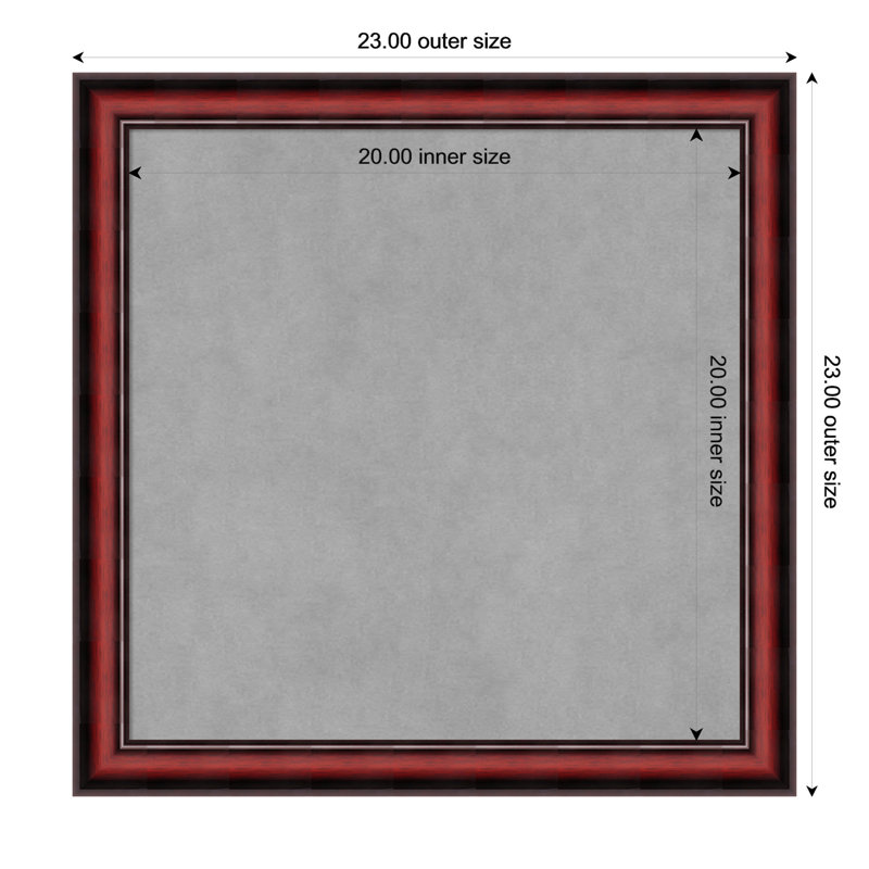 Tableau d'organisation magnétique Rubino Cherry, H 23 po x l 23 po