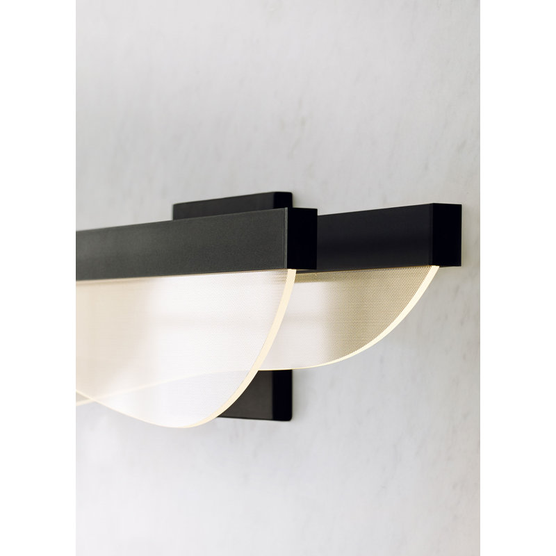 Nyra 1 - Light LED Bath Bar, Nightshade Black