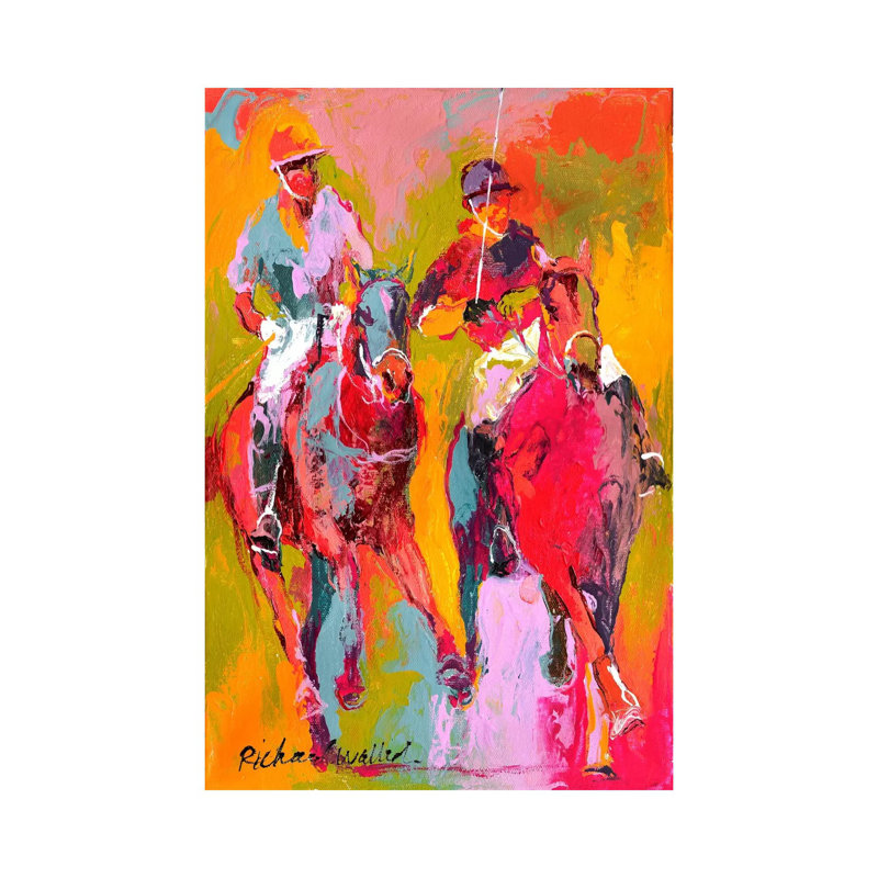 Polo II by Richard Wallich - Wrapped Canvas Print, 20.32 cm H x 30.48 cm W