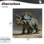Toile Horned Triceratops au lever du soleil, design par Wumples-1972037058