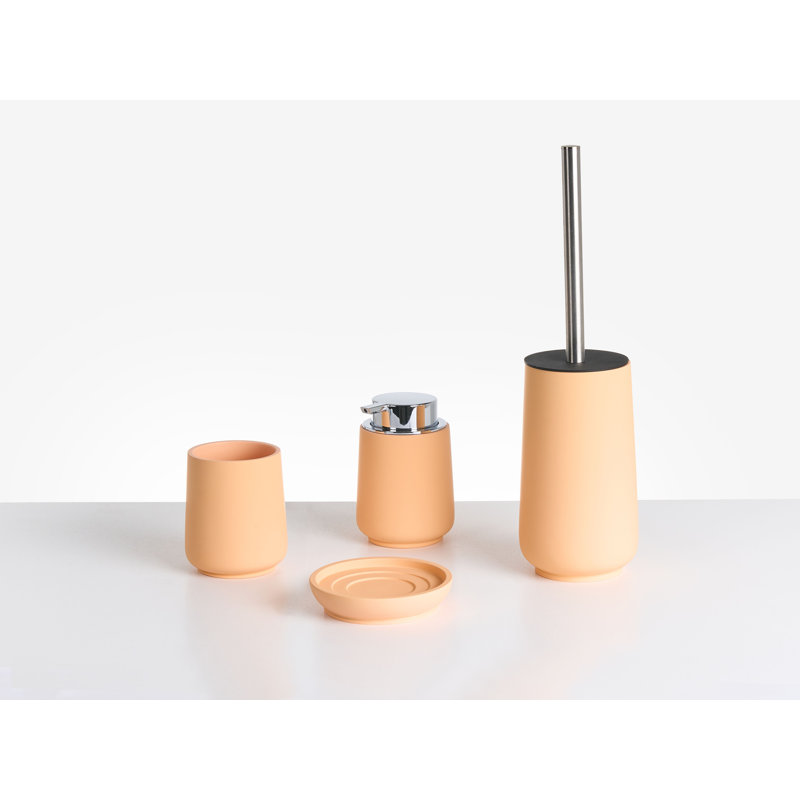 4-Piece Bathroom Accessories Set SUCHES Pink, Orange