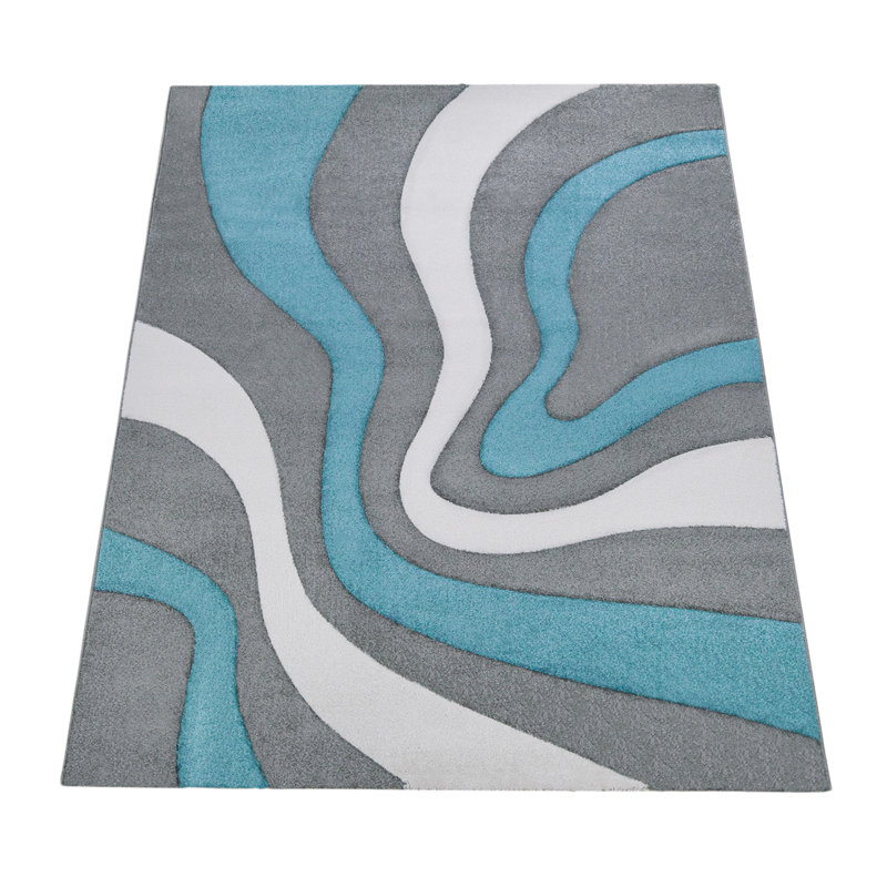 Lailah Abstract Area Rug, Rectangle 60cm x 110cm