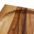 Footed Wood Serving Tray with Raised Edge