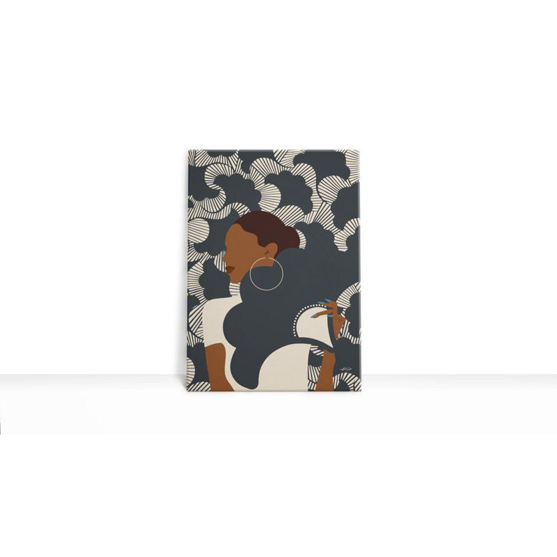 Aiysha - femme afro-américaine par Ify Ojo - impression sur toile tendue, H 16 po x l 20 po x P 3 po
