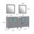  72" Double Bathroom Vanity Set with Mirror-27042723
