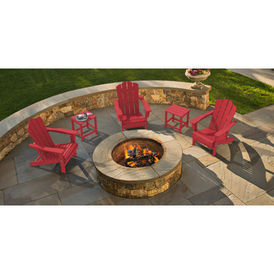 Chaise Adirondack pliante en plastique Wolak