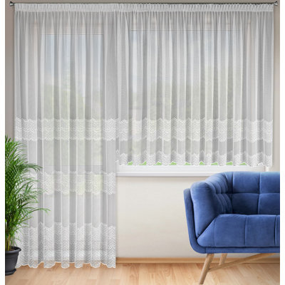 Anguila Sheer Curtain Single Panel