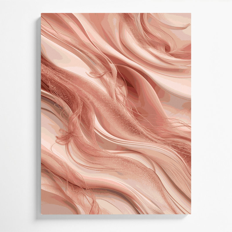 Art numérique sur toile, abstraction numérique 20, H 11 po x l 14 po