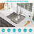 Laundry Sink 24 Inch - 24X18x12 Inch Undermount Laundry Utility Sink Deep Single Bowl 16 Gauge Stainless Steel Laundry Tub Sinks