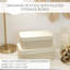 Boîtes de rangement décoratives avec couvercles - Ensemble de 2 magnifiques bacs de rangement en carton cannelé pour votre décoration de bibliothèque à la maison afin de ranger vos documents, boîtes à souvenirs et autres souvenirs en toute sécurité