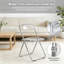 Chaise pliante empilable en acrylique 18,5 po