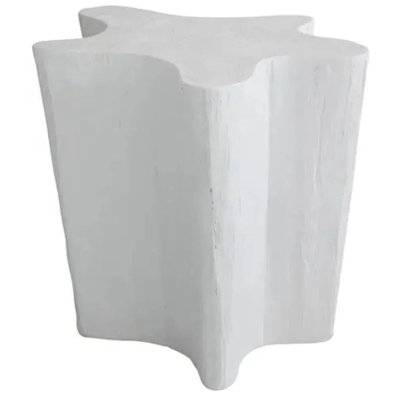 Naka Patio White Side Table