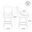Tabouret de bar pivotant Zahara Neri-107095826