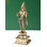 9" Brass Devi Uma (Goddess Sivagami) Statue – Handcrafted Minimalist Hindu Goddess Parvati Sculpture for Spiritual Home Decor